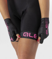 Alé Solid Traguardo nyári kerékpáros női nadrág fekete/rózsaszín
