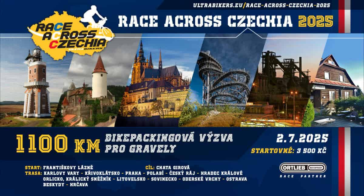 RACE ACROSS CZECHIA cyklo gravelovy pretek 2025
