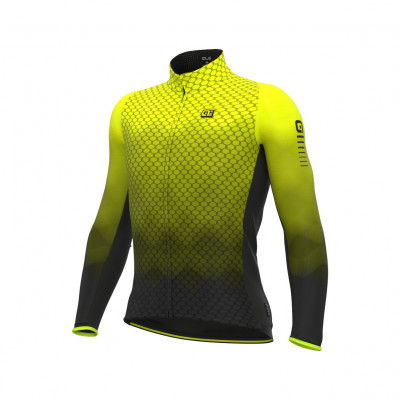 Alé R-EV1 Clima Protection 2.0 Velocity Wind G+ meleg kerékpáros férfi mez sárga